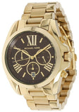 Buy Shop Michael Kors Bradshaw Brown Dial Gold Steel Strap Watch for Women - MK5502 USA Online