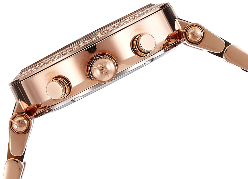 Buy Shop Michael Kors Parker Rose Gold Dial Two Tone Steel Strap Watch for Women - MK5538 USA Online