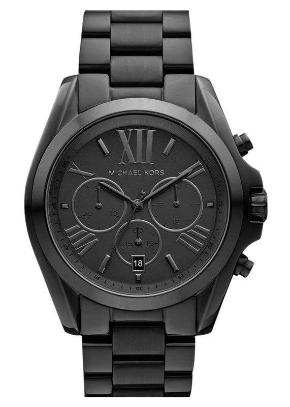 Buy Shop Michael Kors Bradshaw Black Dial Black Steel Strap Watch for Men - MK5550 USA Online