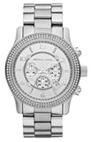 Buy Shop Michael Kors Runway Chronograph Quartz Silver Dial Silver Steel Strap Watch For Women - MK5574 USA Online