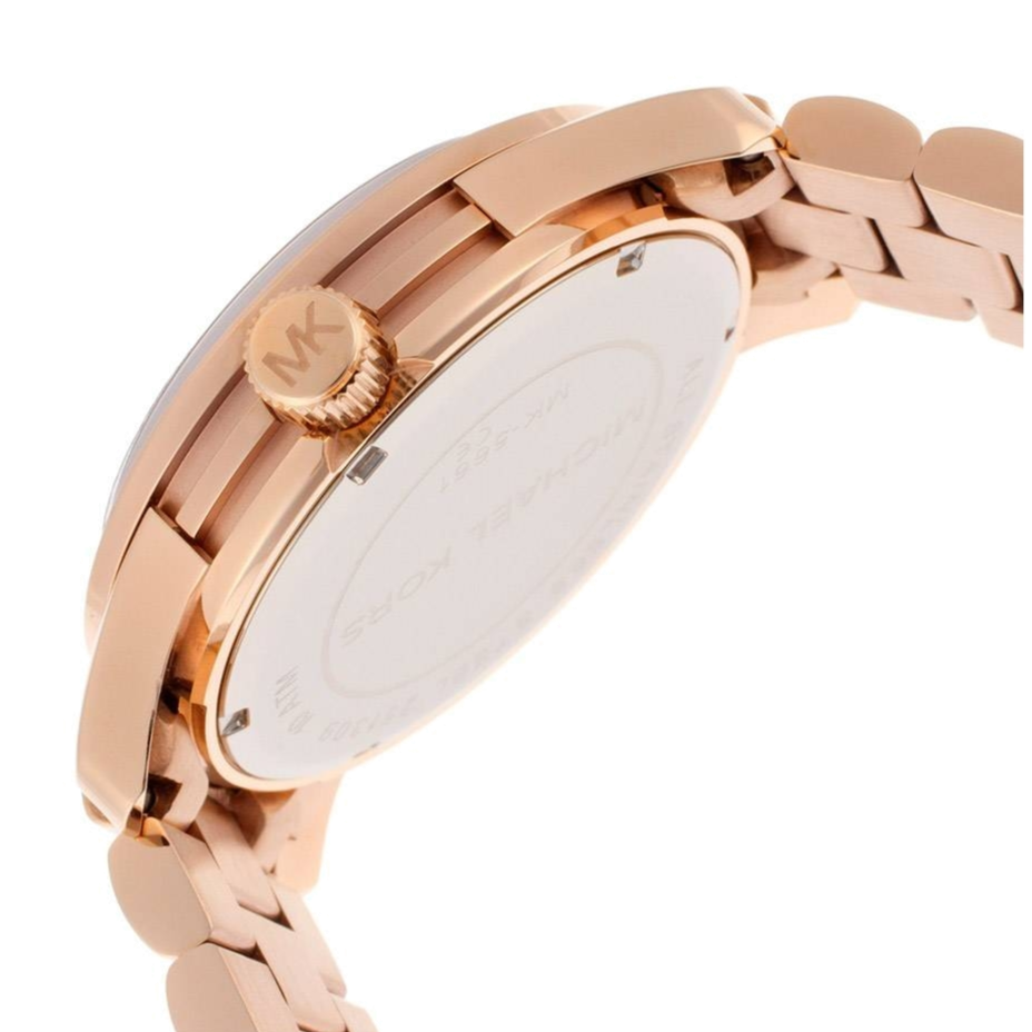 Buy Shop Michael Kors Runway Rose Gold Dial Rose Gold Steel Strap Watch for Women - MK5661 USA Online