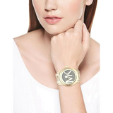 Buy Shop Michael Kors Runway Gold Dial Gold Steel Strap Watch for Women - MK5706 USA Online