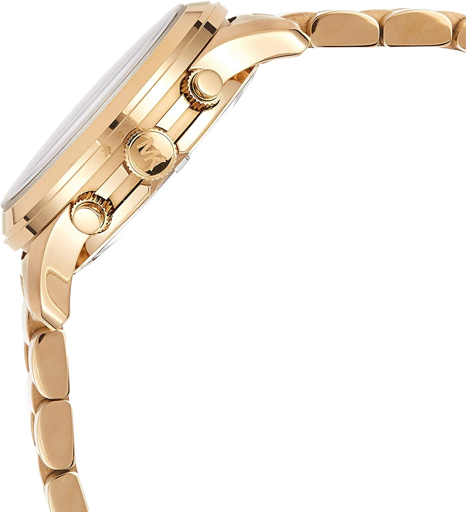 Buy Shop Michael Kors Runway Hunger Stop100 Series Blue Dial Gold Steel Strap Watch for Women - MK5815 USA Online