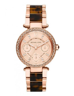 Buy Shop Michael Kors Parker Gold Dial Two Tone Steel Strap Watch for Women - MK5841 USA Online
