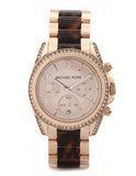 Buy Shop Michael Kors Blair Rose Gold Dial Two Tone Steel Strap Watch For Women - MK5859 USA Online