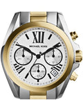 Buy Shop Michael Kors Bradshaw Chronograph Silver Dial Two Tone Steel Strap Watch For Women - MK5912 USA Online