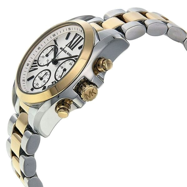 Buy Shop Michael Kors Bradshaw Chronograph Silver Dial Two Tone Steel Strap Watch For Women - MK5912 USA Online