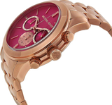Buy Shop Michael Kors Runway Pink Dial Rose Gold Steel Strap Watch for Women - MK5931 USA Online
