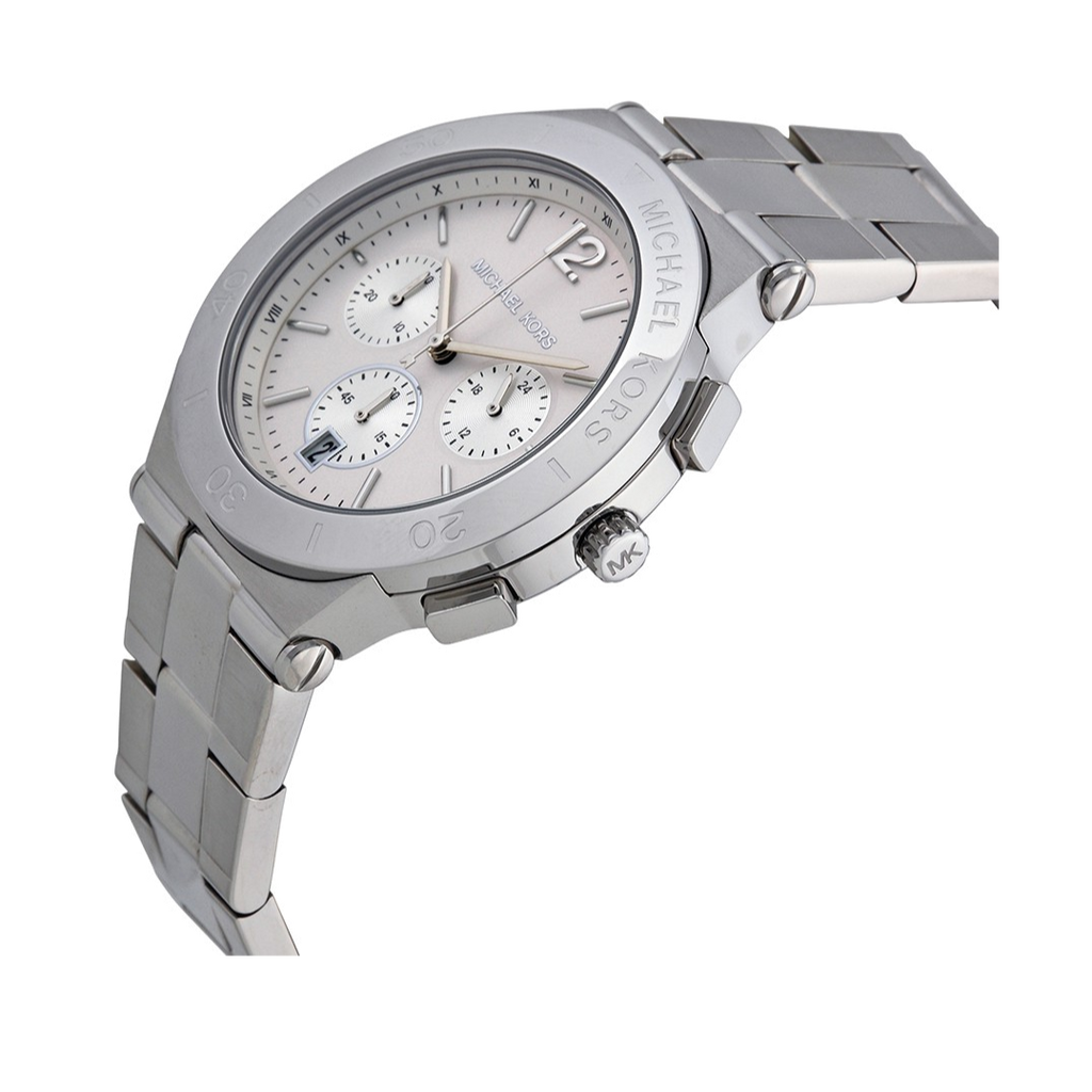 Buy Shop Michael Kors Wyatt White Dial Silver Steel Strap Watch For Women - MK5932 USA Online