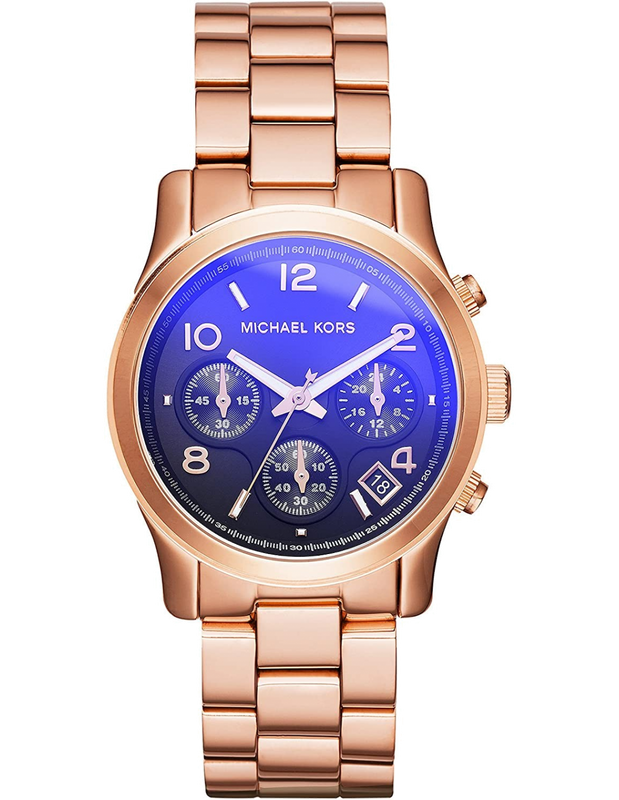 Buy Shop Michael Kors Runway Iridescent Dial Rose Gold Steel Strap Watch for Women - MK5940 USA Online