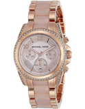 Buy Shop Michael Kors Blair Chronograph Rose Gold Dial Two Tone Steel Strap Watch for Women - MK5943 USA Online