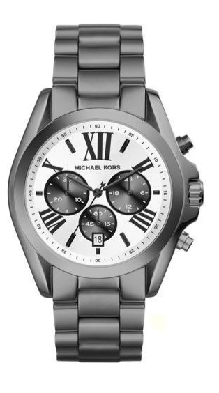 Buy Shop Michael Kors Bradshaw Chronograph Quartz White Dial Grey Steel Strap Watch For Men - MK5952 USA Online