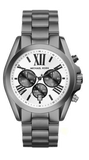 Buy Shop Michael Kors Bradshaw Chronograph Quartz White Dial Grey Steel Strap Watch For Men - MK5952 USA Online