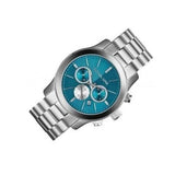 Buy Shop Michael Kors Runway Quartz Blue Dial Silver Steel Strap Watch For Women - MK5953 USA Online