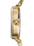 Buy Shop Michael Kors Parker White Dial Gold Steel Strap Watch for Women - MK6056 USA Online