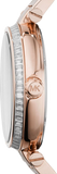 Buy Shop Michael Kors Skylar Maroon Dial Rose Gold Steel Strap Watch for Women - MK6086 USA Online