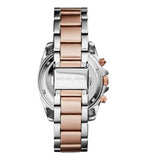 Buy Shop Michael Kors Blair Chronograph Black Dial Two Tone Steel Strap Watch For Women - MK6093 USA Online