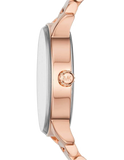 Buy Shop Michael Kors Bryn Rose Gold Dial Two Tone Steel Strap Watch for Women - MK6135 USA Online