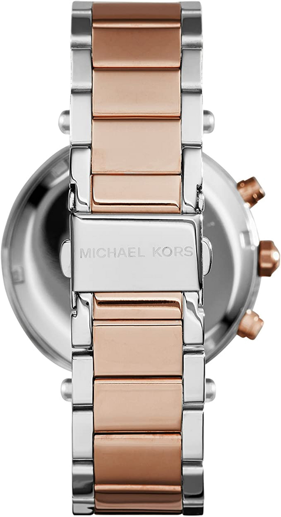 Buy Shop Michael Kors Parker Blue Dial Two Tone Steel Strap Watch for Women - MK6141 USA Online