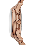 Buy Shop Michael Kors Runway Chronograph Purple Dial Rose Gold Steel Strap Watch For Women - MK6163 USA Online