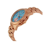 Buy Shop Michael Kors Runway Chronograph Turquoise Dial Rose Gold Steel Strap Watch For Women - MK6164 USA Online