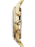 Buy Shop Michael Kors Brinkley Diamonds Gold Dial Gold Steel Strap Watch for Women - MK6187 USA Online