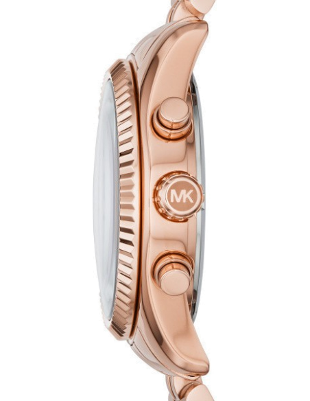 Buy Shop Michael Kors Lexington Purple Dial Rose Gold Steel Strap Watch For Women - MK6207 USA Online