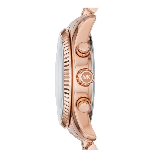 Buy Shop Michael Kors Lexington Purple Dial Rose Gold Steel Strap Watch For Women - MK6207 USA Online