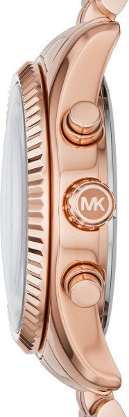 Buy Shop Michael Kors Lexington Purple Dial Rose Gold Steel Strap Watch For Women - MK6207 USA Online