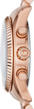 Buy Shop Michael Kors Lexington Purple Dial Rose Gold Steel Strap Watch For Women - MK6207 USA Online