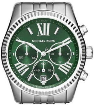 Buy Shop Michael Kors Lexington Quartz Green Dial Silver Steel Strap Watch For Women - MK6222 USA Online