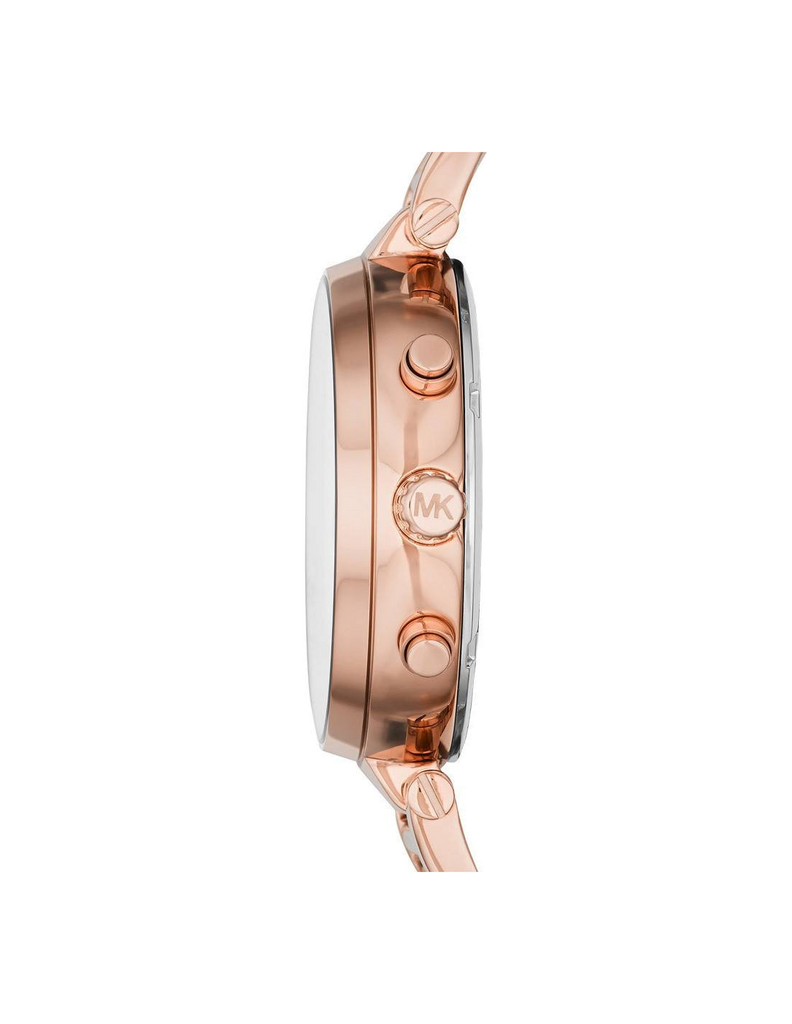 Buy Shop Michael Kors Sawyer Rose Gold Dial Rose Gold Steel Strap Watch for Women - MK6226 USA Online