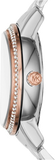 Buy Shop Michael Kors Whitley Analog White Dial Two Tone Steel Strap Watch For Women - MK6228 USA Online