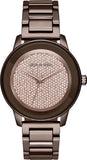 Buy Shop Michael Kors Kinley Brown Dial Brown Steel Strap Watch for Women - MK6245 USA Online