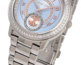 Buy Shop Michael Kors Madelyn Quartz Blue Dial Silver Steel Strap Watch For Women - MK6286 USA Online
