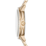 Buy Shop Michael Kors Madelyn Quartz Gold Dial Gold Steel Strap Watch For Women - MK6287 USA Online