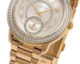 Buy Shop Michael Kors Madelyn Quartz Gold Dial Gold Steel Strap Watch For Women - MK6287 USA Online