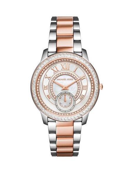 Buy Shop Michael Kors Madelyn Silver Dial Two Tone Steel Strap Watch for Women - MK6288 USA Online