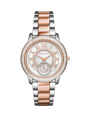 Buy Shop Michael Kors Madelyn Silver Dial Two Tone Steel Strap Watch for Women - MK6288 USA Online