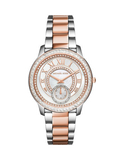 Buy Shop Michael Kors Madelyn Silver Dial Two Tone Steel Strap Watch for Women - MK6288 USA Online