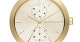 Buy Shop Michael Kors Garner Quartz Gold Dial Gold Steel Strap Watch For Women - MK6408 USA Online