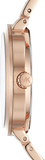 Buy Shop Michael Kors Garner Quartz Rose Gold Dial Rose Gold Steel Strap Watch For Women - MK6409 USA Online