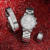 Buy Shop Michael Kors Ritz Silver Dial Silver Steel Strap Watch for Women - MK6428 USA Online