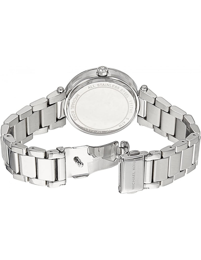 Buy Shop Michael Kors Parker Silver Dial Silver Stainless Steel Strap Watch for Women - MK6483 USA Online