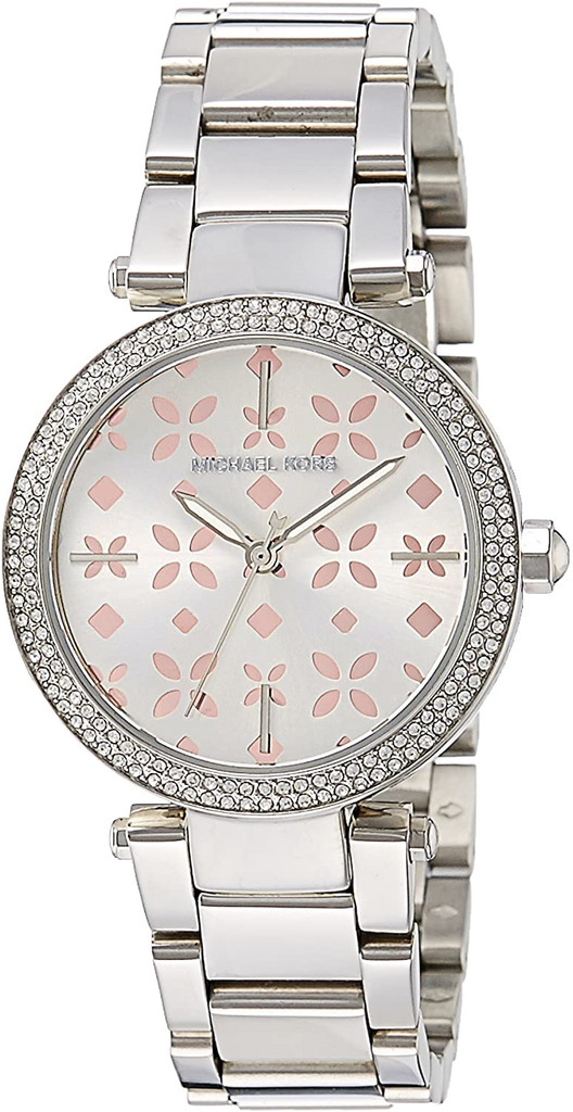 Buy Shop Michael Kors Parker Silver Dial Silver Stainless Steel Strap Watch for Women - MK6483 USA Online
