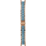Buy Shop Michael Kors Parker Blue Mother of Pearl Dial Two Tone Steel Strap Watch for Women - MK6491 USA Online