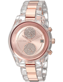 Buy Shop Michael Kors Blair Quartz Analog Rose Gold Dial Two Tone Steel Strap Watch For Women - MK6498 USA Online