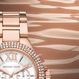 Buy Shop Michael Kors Camille Chronograph White Dial Rose Gold Steel Strap Watch For Women - MK6995 USA Online