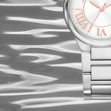 Buy Shop Michael Kors Camille Three Hand Silver Dial Silver Steel Strap Watch For Women - MK7259 USA Online
