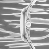 Buy Shop Michael Kors Camille Three Hand Silver Dial Silver Steel Strap Watch For Women - MK7259 USA Online